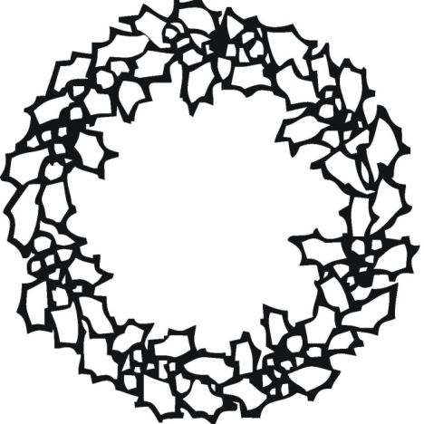 Christmas Wreath Coloring Pages - Part 4